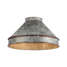 Golden 0877-FM ABI-GV - Wry Lighting Jasper 2-light Flush Mount in Antique Black Iron